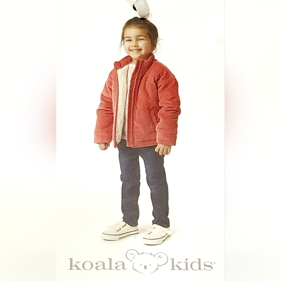KOALA KIDS 3-pc Outfit 18M Pink Corduroy Plush Jacket Long Sleeve Tee Jeans NWT - Picture 14 of 16